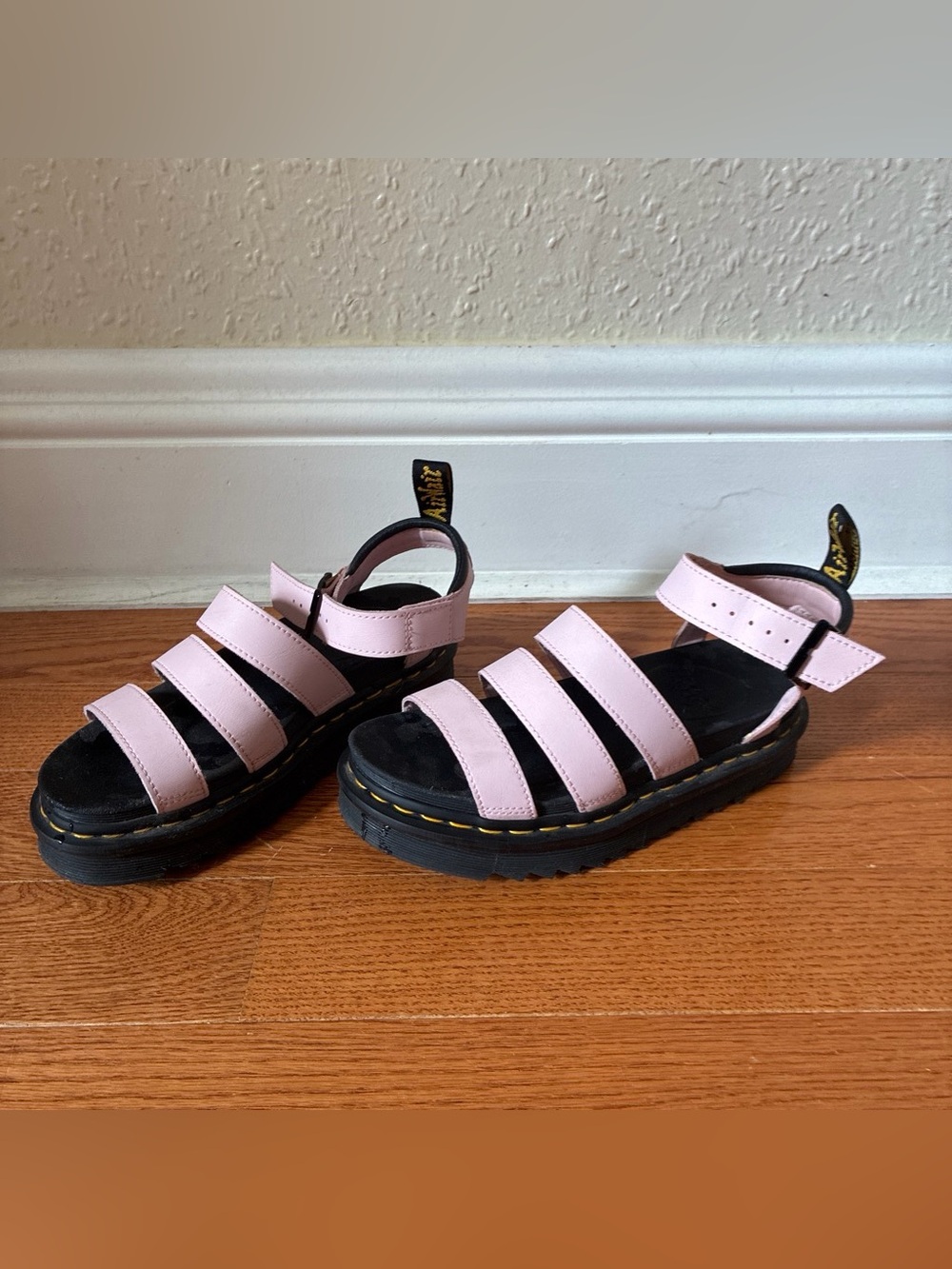 Pink Blaire Dr. Martens Platform Sandals - Vegan